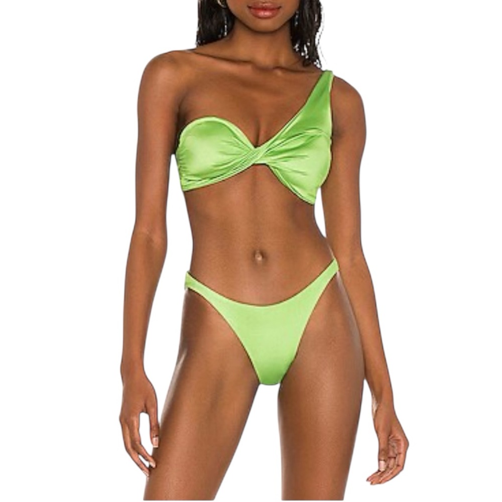 NWT Baobab Collection Ola Twist Lime Green Bikini Set Top and Bottom XS/S